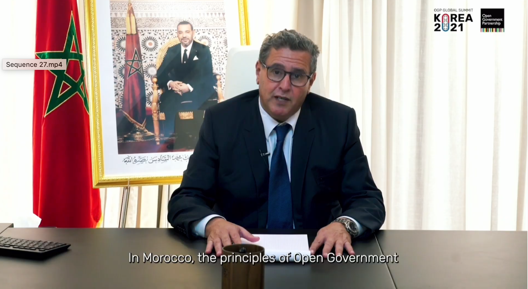 أخنوش: مبادئ الحكومة المنفتحة تنهل من الأسس الدستورية للترسانة القانونية للمملكة