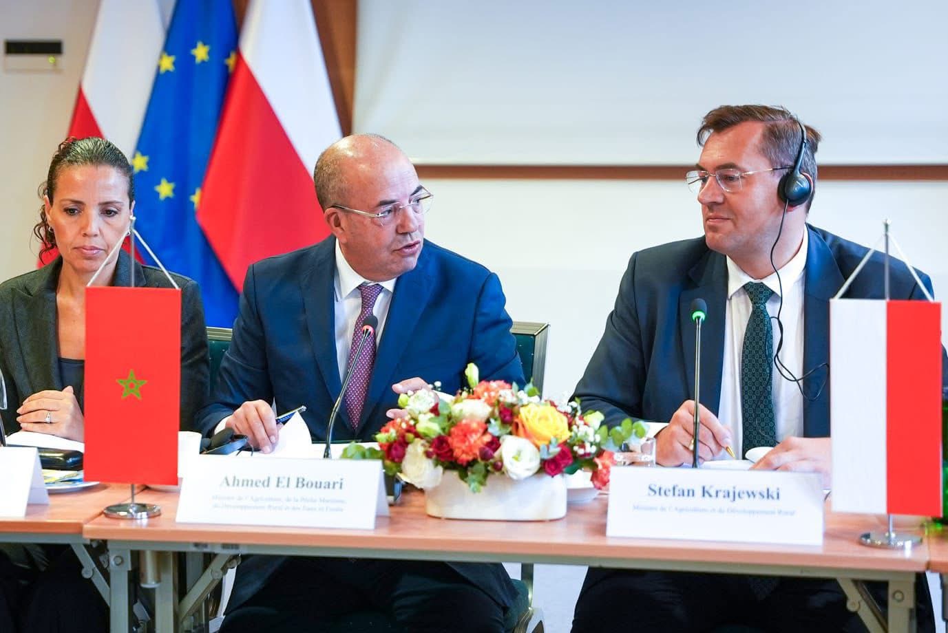البواري يعقد لقاء مع وزير الفلاحة والتنمية القروية البولوني لتطوير التعاون في القطاع الفلاحي
