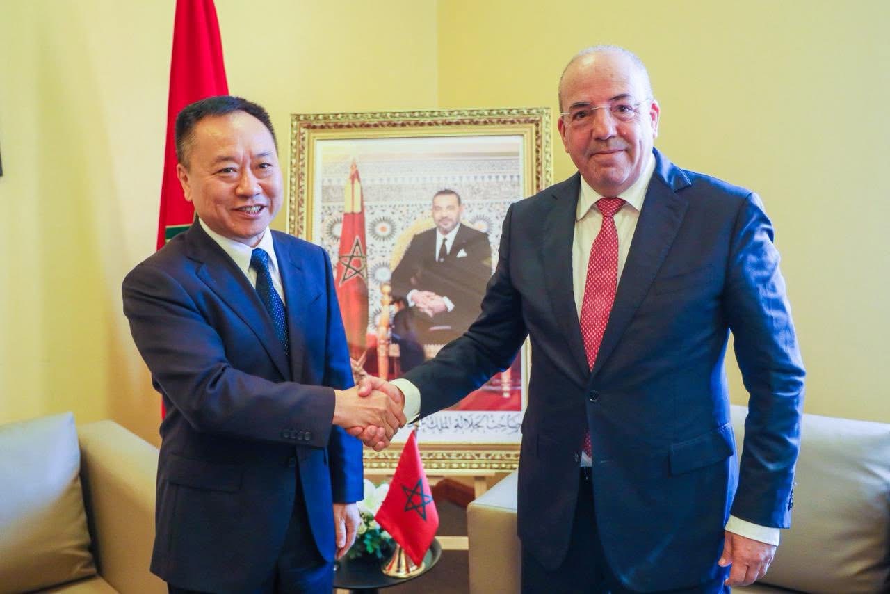 البواري يجري مباحثات مع وزير الموارد المائية بجمهورية الصين الشعبية