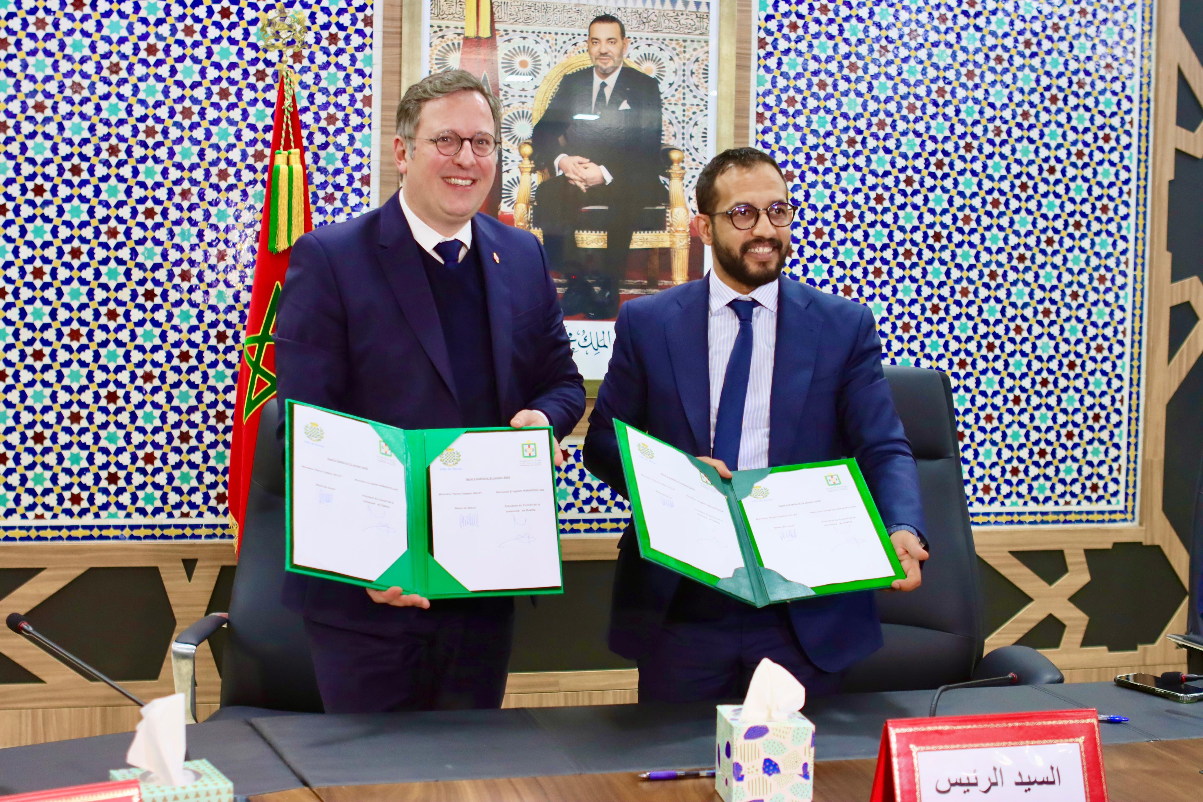 جماعة الداخلة وبلدية درو الفرنسية يدشنان تعاونا تنمويا من خلال مشروع GEDIA